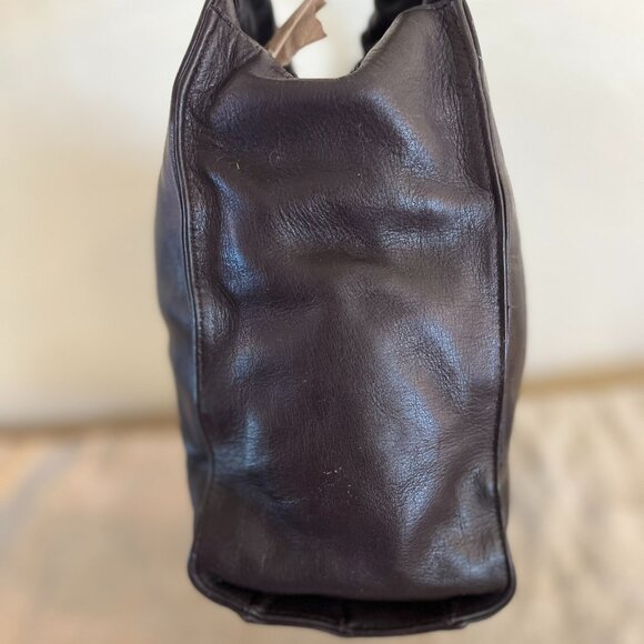 Wilson's Dark Brown Leather boho bohemian Festival Shoulder Bag - Picture 5 of 11
